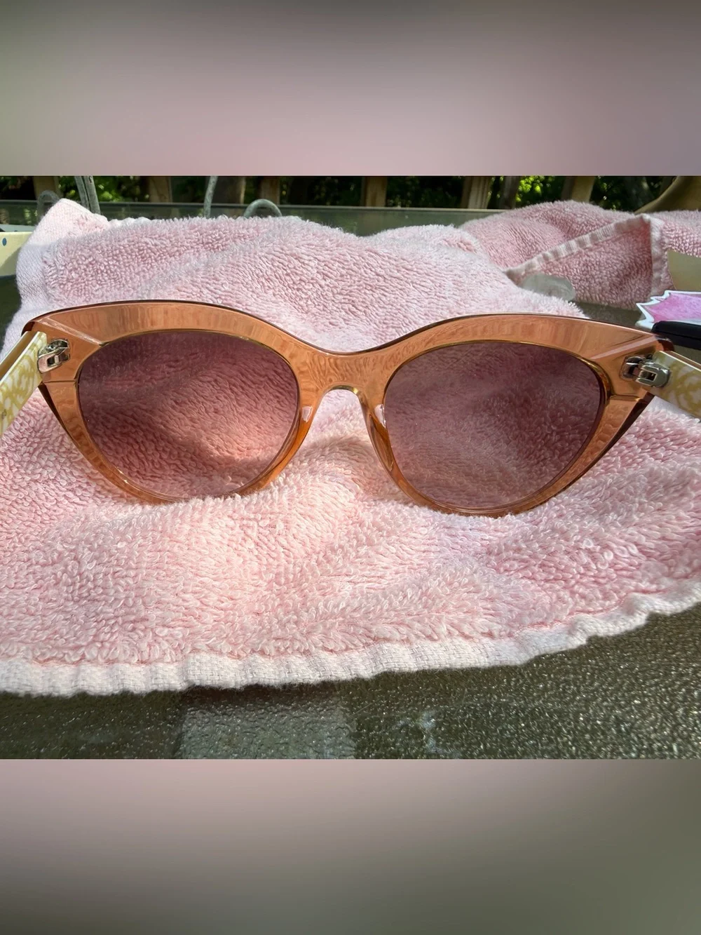 Talbots Sexy Sunny Tan Cat Eye Sunglasses